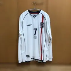 UMBRO BECKHAM ユニフォーム 02日韓W杯 イングランドす代表長袖