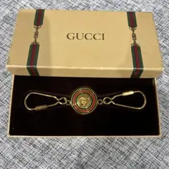 GUCCI キーホルダー シェリーライン インターロッキングG ゴールド オール