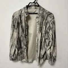 長袖シャツ コーデュロイ 総柄 グレー系