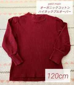 ✴120cm✴petit main オーガニックコットン ハイネックプルオーバー