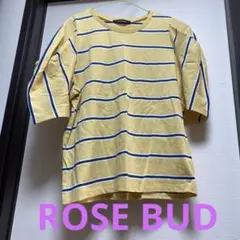 ROSE BUD イエロー ストライプ 半袖Tシャツ⭐️オススメ‼️