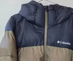 Columbia ダウンジャケット　オリーブグリーン/ブラック　XL