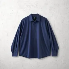 00s Calvin Klein ストライプシャツ　長袖　ネイビー　XXL