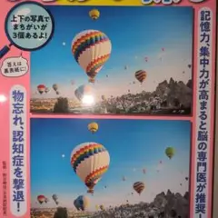 脳が一気に目覚める!まちがい探し 写真編