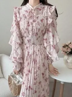 SHEIN FRIFUL 花柄 ワンピース ピンク snidel スナイデル