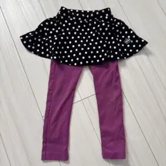 BABY DOLL 女児　スカッツ　水玉スカート付レギンス　100cm