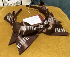 【新品未使用】ピンクハウス ロゴリボンいっぱいカチューシャ ブラウン Pink house ロゴリボンいっぱいカチューシャ - メルカリ