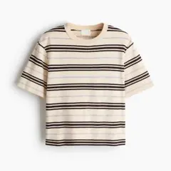 H&M ボーダー ニットTシャツ