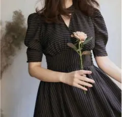 Her lip to striped midi dressのサムネイル