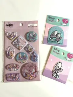 Disney シール　ワッペン　ウォーターシール　ぷくぷくシール　ぷっくりシール