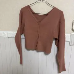 ショート丈カーディガンXキャミソールニットアンサンブル ［dr404］