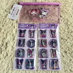 サンリオ マイメロ♡クロミ ラメ入りクリアケース クロミラメ入りウォーターシール