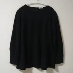 ハニーズ GLACIER ペプラムブラウス ブラック Mサイズ
