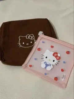 韓国ダイソー ハローキティ ポーチ セット