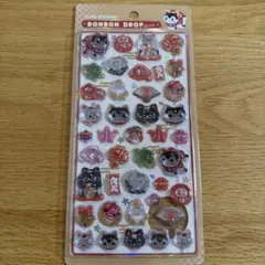 ボンボンドロップシール　和柄　縁起物