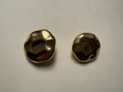 ゴールド メタルボタン 2個セット 大小セット 約20mm・25mm