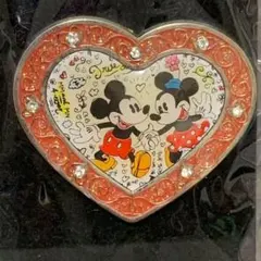 【香港ディズニーランド】HKDL ミッキー　ミニー　ハート　ピンバッジ