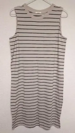 GUタンクトップ ロング ボーダー