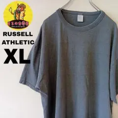 USA古着 RUSSELL ATHLETIC　無地TシャツXL　グレー90s