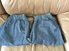 無印良品　婦人洗いざらしデニムイージーテーパードパンツ　ダークネイビー S 2枚のサムネイル