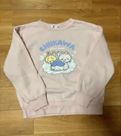 ちいかわ 150cmスウェットトレーナー ピンク 裏起毛トレーナー