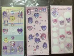 マイメロ　クロミ　すりガラス風シール　サンリオ　ストーンシール　3種類セット