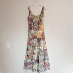 ❁BLACKLABEL❁フラワープリント スリーブレスワンピース【サイズ不明】