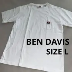 BEN DAVIS ポケットTシャツ ホワイト Lサイズのサムネイル