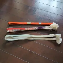 オレンジと白の帯締め3本セット
