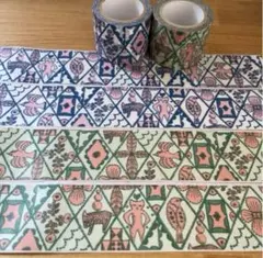 【40cm切売り】ミナペルホネン マスキングテープ　つづく展福岡　2種類