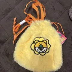 プライス たべっ子どうぶつ もこもこ3way巾着 ライオン