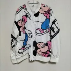 Disney ミッキープリント ブルゾン FREE