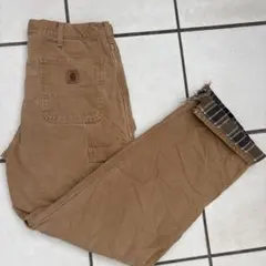 Carhartt ペインターパンツ ブラウン/カーキ　カーハート裏地付きのサムネイル