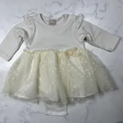 petit main フリル付きワンピース　70cm