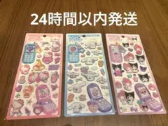 【正規品】平成はっぴーフォン キティ シナモロール マイメロ クロミ 3枚セット