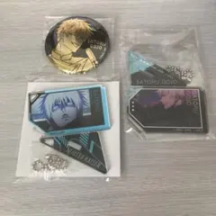 呪術廻戦　五条悟　アクリルキーホルダー　缶バッジ
