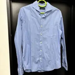 ❤️ ナノユニバース　長袖シャツ　定価7900円　コットン100% L ブルー