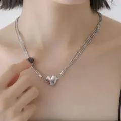 【新品未使用】mystic Lara&Heart マグネットハートネックレス