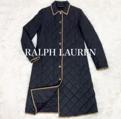 美品✨ラルフローレン キルティング ロング コート ジャケット ブラック S