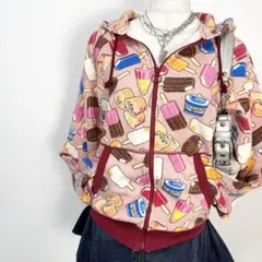 y2k❤️00s HYSTERIC GLAMOUR アイスクリーム ジップパーカー