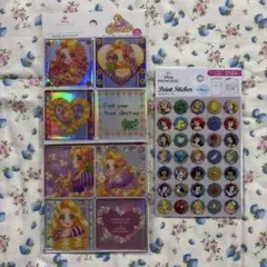 タイル調ステッカー ポイントシール ラプンツェル ディズニープリンセスSeria