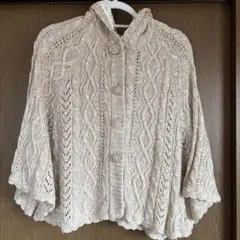 OLIVE des OLIVE ベージュ　ボレロ　カーディガン　フード付き