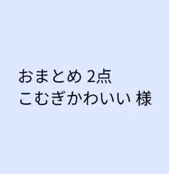 こむぎかわいい様 リクエスト 2点 まとめ商品