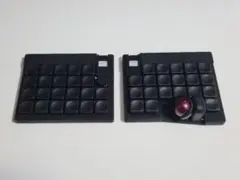 ぴい ロープロ版 roBa 組立済み完成品 roBa 【トラックボール付きワイヤレス自作キーボードキット