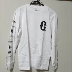 NEW ERA Gロゴ 長袖シャツ S ホワイト