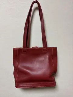 コーチ　レザー バッグ 赤
