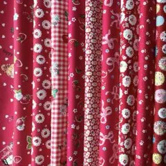 松山敦子さんカットクロス10枚（赤）