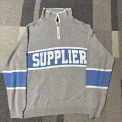 SUPPLIER XL グレー ハーフジップセーターのサムネイル