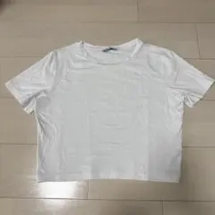 ZARA クロップドTシャツ 白Lのサムネイル