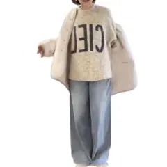 B455 イシカワラボ ニット ルコリ　グレー　新品